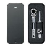 711L EDC liquet MK2 + Ensemble d'outils d'extension d'embout pour Leatherman | Compatible avec adaptateur d'embout plat | Cliquet à 60 dents | Embout hexagonal 1/4" et douille | Accessoire de