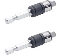 711L Lot de 2 embouts hexagonaux et douilles carrées 2 en 1 - Remplacez les douilles par des embouts de tournevis en un clin d'œil