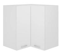 71632|HOMMIE® NEW MEUBLE DE CUISINE au design élégant - Haute qualité Armoire d'angle suspendue Blanc 57x57x60 cm Aggloméré FR