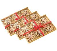 Infactory 72 Étoiles en paille pour sapin de Noël