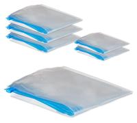 72 sachets sous vide pour vêtements, sachets de compression, 2 tailles différentes, sachets sous vide de voyage, transparents