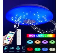 72 W Plafonnier Musique Bluetooth RGB LED Avec Télécommande
