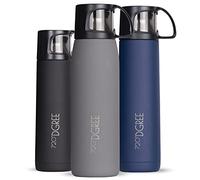 720°DGREE Bouteille Isotherme Follow 450ml, 700ml, 1l | Gourde Thermo Acier Inoxydable | Ideal pour Café et Thé avec Gobelet, Tasse | Boissons Chaudes ou Froides au Travail, Voyage, Ecole