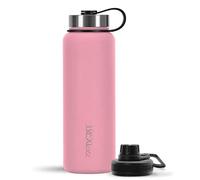 Bouteille isotherme en acier inoxydable 720°DGREE « noLimit » 1200 ml – Bouteille isotherme à double paroi + bouchon sport offert, couleur : rose flamant