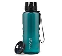720°DGREE Gourde 1,5l “uberBottle“ +Tamis à Fruits, crystalClear - Sans BPA, Anti-fuite - Bouteille d'Eau XL - Water bottle, Bidon idéale pour Sport, Gym, Randonnée, Camping, Université, Yoga, Travail