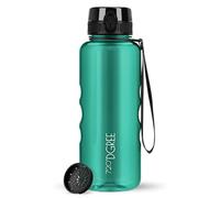 720°DGREE Gourde 1,5l “uberBottle“ +Tamis à Fruits, crystalClear - Sans BPA, Anti-fuite - Bouteille d'Eau XL - Water bottle, Bidon idéale pour Sport, Gym, Randonnée, Camping, Université, Yoga, Travail