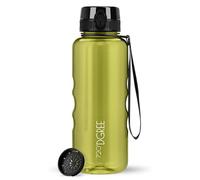 720°DGREE Gourde 1,5l “uberBottle“ +Tamis à Fruits, crystalClear - Sans BPA, Anti-fuite - Bouteille d'Eau XL - Water bottle, Bidon idéale pour Sport, Gym, Randonnée, Camping, Université, Yoga, Travail