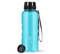 720°DGREE Gourde 1,5l “uberBottle“ +Tamis à Fruits, crystalClear - Sans BPA, Anti-fuite - Bouteille d'Eau XL - Water bottle, Bidon idéale pour Sport, Gym, Randonnée, Camping, Université, Yoga, Travail