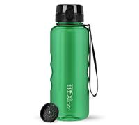 720°DGREE Gourde 1,5l “uberBottle“ +Tamis à Fruits, crystalClear - Sans BPA, Anti-fuite - Bouteille d'Eau XL - Water bottle, Bidon idéale pour Sport, Gym, Randonnée, Camping, Université, Yoga, Travail