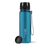 720°DGREE Gourde 500ml “uberBottle“ +Tamis à Fruits, crystalClear - Sans BPA, Anti-fuite - Bouteille d'Eau, Water Bottle idéale pour Enfants, École, Sport, Randonnée, Camping, Université, Voyage