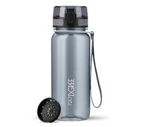 720°DGREE Gourde 650ml “uberBottle“ +Tamis à Fruits, crystalClear - Sans BPA, Anti-fuite - Bouteille d'Eau, Water Bottle idéale pour Enfants, École, Sport, Randonnée, Camping, Université, Voyage