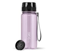 720°DGREE Gourde 650ml “uberBottle“ +Tamis à Fruits, crystalClear - Sans BPA, Anti-fuite - Bouteille d'Eau, Water Bottle idéale pour Enfants, École, Sport, Randonnée, Camping, Université, Voyage
