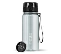 720°DGREE Gourde 650ml “uberBottle“ +Tamis à Fruits, crystalClear - Sans BPA, Anti-fuite - Bouteille d'Eau, Water Bottle idéale pour Enfants, École, Sport, Randonnée, Camping, Université, Voyage