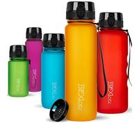 720°DGREE Gourde 650ml “uberBottle“ +Tamis à Fruits, softTouch - Sans BPA, Anti-fuite - Bouteille d'Eau, Water Bottle idéale pour Enfants, École, Sport, Randonnée, Camping, Université, Voyage, Travail