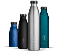720°DGREE Gourde Acier Inoxydable "milkybottle" - 1000ml, Arange | Bouteille Isotherme d'eau | Revêtement durable parfaite pour enfants, sport, l'ecole | Isolée Qualité supérieure