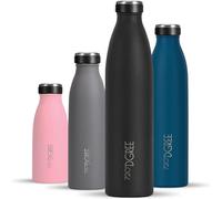 720°DGREE Gourde Acier Inoxydable milkybottle - 750ml, Noir | Bouteille Isotherme d'eau | Revêtement Durable Parfaite pour Enfants, Sport, l'ecole | Isolée Qualité supérieure