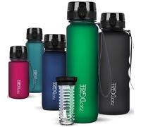 720°DGREE Gourde, Bouteille d’Eau “uberBottle“ +Tamis-Fruits - 350ml, 500ml, 650ml, 1l, 1,5l, 2l - Sans BPA, Étanche, Anti-Fuite, Réutilisable, Légère - Idéal pour École, Sport, Fitness, Gym, Travail