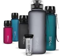 720°DGREE Gourde, Bouteille d’Eau “uberBottle“ +Tamis-Fruits - 350ml, 500ml, 650ml, 1l, 1,5l, 2l - Sans BPA, Étanche, Anti-Fuite, Réutilisable, Légère - Idéal pour École, Sport, Fitness, Gym, Travail