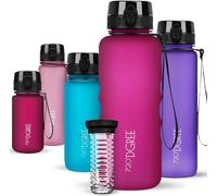 720°DGREE Gourde, Bouteille d’Eau “uberBottle“ +Tamis-Fruits - 350ml, 500ml, 650ml, 1l, 1,5l, 2l - Sans BPA, Étanche, Anti-Fuite, Réutilisable, Légère - Idéal pour École, Sport, Fitness, Gym, Travail