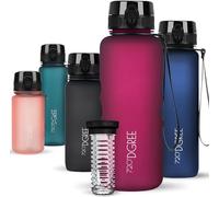 720°DGREE Gourde, Bouteille d’Eau “uberBottle“ +Tamis-Fruits - 350ml, 500ml, 650ml, 1l, 1,5l, 2l - Sans BPA, Étanche, Anti-Fuite, Réutilisable, Légère - Idéal pour École, Sport, Fitness, Gym, Travail