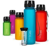 Gourde uberBottle softTouch avec compartiment à fruits, 1 000 ml / Bleu ciel / 720DGREE