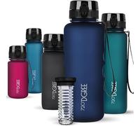 720°DGREE Gourde, Bouteille d’Eau “uberBottle“ +Tamis-Fruits - 350ml, 500ml, 650ml, 1l, 1,5l, 2l - Sans BPA, Étanche, Anti-Fuite, Réutilisable, Légère - Idéal pour École, Sport, Fitness, Gym, Travail