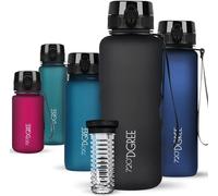 720°DGREE Gourde, Bouteille d’Eau “uberBottle“ +Tamis-Fruits - 350ml, 500ml, 650ml, 1l, 1,5l, 2l - Sans BPA, Étanche, Anti-Fuite, Réutilisable, Légère - Idéal pour École, Sport, Fitness, Gym, Travail