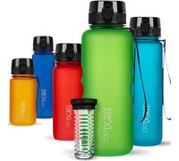 720°DGREE Gourde, Bouteille d’Eau “uberBottle“ +Tamis-Fruits - 350ml, 500ml, 650ml, 1l, 1,5l, 2l - Sans BPA, Étanche, Anti-Fuite, Réutilisable, Légère - Idéal pour École, Sport, Fitness, Gym, Travail