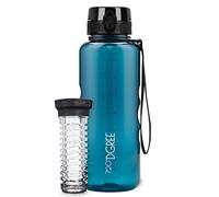 Gourde uberBottle crystalClear avec récipient à fruits, 1 500 ml / Bleu pétrole / 720DGREE