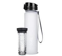 720°DGREE Gourde, Bouteille d’Eau “uberBottle“ +Tamis-Fruits - 350ml, 500ml, 650ml, 1l, 1,5l, 2l - Sans BPA, Étanche, Anti-Fuite, Réutilisable, Légère - Idéal pour École, Sport, Fitness, Gym, Travail