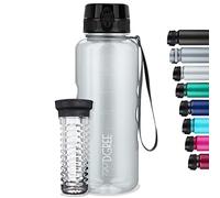 720°DGREE Gourde d'Eau 1,5l “uberBottle“ +Fruit-Infuseur, crystalClear - Sans BPA, Anti-fuite - Bouteille XL - Water bottle, Bidon idéale pour Sport, Gym, Randonnée, Camping, Université, Voyage