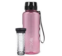 720°DGREE Gourde d'Eau 1,5l “uberBottle“ +Fruit-Infuseur, crystalClear - Sans BPA, Anti-fuite - Bouteille XL - Water bottle, Bidon idéale pour Sport, Gym, Randonnée, Camping, Université, Voyage