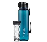 720°DGREE Gourde d'Eau 1l “uberBottle“ +Fruit-Infuseur crystalClear - Sans BPA, Anti-fuite - Bouteille, water bottle idéale pour Enfants, Sport, Randonnée, Gym, Camping, Université, Voyage, Travail