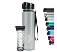 720°DGREE Gourde d'Eau 1l “uberBottle“ +Fruit-Infuseur crystalClear - Sans BPA, Anti-fuite - Bouteille, water bottle idéale pour Enfants, Sport, Randonnée, Gym, Camping, Université, Voyage, Travail