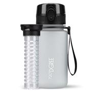 720°DGREE Gourde d'Eau 350ml “uberBottle“ +Fruit-Infuseur, softTouch - Sans BPA, Anti-fuite - Bouteille, water bottle idéale pour Enfants, École, Sport, Randonnée, Camping, Université, Voyage, Travail