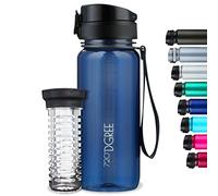 720°DGREE Gourde d'Eau 650ml “uberBottle“ +Fruit-Infuseur, crystalClear - Sans BPA, Anti-fuite - Bouteille, water bottle idéale pour Enfants, École, Sport, Randonnée, Camping, Université, Voyage