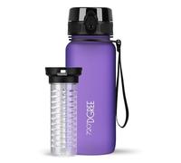 720°DGREE Gourde d'Eau 650ml “uberBottle“ +Fruit-Infuseur, softTouch - Sans BPA, Anti-fuite - Bouteille, water bottle idéale pour Enfants, École, Sport, Randonnée, Camping, Université, Voyage, Travail