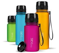 720°DGREE Gourde Enfant 350ml “uberBottle“ +Tamis à Fruit, softTouch - Sans BPA, Anti-fuite - Bouteille d'Eau, Water Bottle idéale pour Jardin d'enfants, Aire de jeux, Fille & Garçon à partir de 3 ans