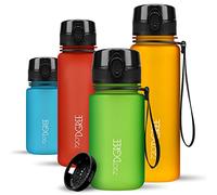 720°DGREE Gourde Enfant 350ml “uberBottle“ +Tamis à Fruit, softTouch - Sans BPA, Anti-fuite - Bouteille d'Eau, Water Bottle idéale pour Jardin d'enfants, Aire de jeux, Fille & Garçon à partir de 3 ans