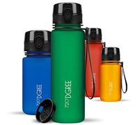 720°DGREE Gourde Enfant 500ml “uberBottle“ +Tamis à Fruits, softTouch - Sans BPA, Anti-fuite - Bouteille d'Eau Plastique, Water Bottle idéale pour École, Kids, Filles & Garçons, Sport, Vélo, Voyages