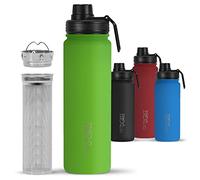 720°DGREE Gourde Isotherme 710ml “noLimit” + Infuseur - Étanche, Sans BPA, Compatible boissons gazeuses. Avec bouchon à vis. Idéale pour le sport, l’extérieur et le fitness