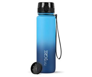 720°DGREE Trinkflasche "uberBottle" softTouch Multicolour - 1000ml - bleu ciel + bleu saphir/ 720DGREE