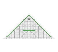 M&R Équerre géométrique 723320000 hypoténuse 320 mm transparente, graduée, verte
