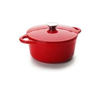 Ibili Cocotte en fonte émaillée 24 x 11,5 cm Rouge