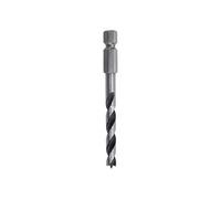 Wolfcraft 7262000 1 Foret à Bois Hélicoïdal, Cv, Ø 4 Mm, Longueur de Spirale 40 Mm, Longueur Totale 75 Mm, Cylindre Et Pointe de Centrale Rectifiés Queue 6 Pans, Din 7487 G