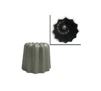 Gobel - Moule à canelé bordelais aluminium antiadhérent 55 x 50 mm - Cuisson dorée et moelleuse - Fabrication française