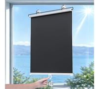 72X200cm Store Occultant à ventouses Stores Temporaires rétractable | Sans perçage - pour fenêtre | Rideau Protection solaire Isolant Thermique- Amovible - Pour chambre/salon/bureau/voiture