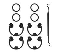 7337571 7170288 Kit de réparation de joints pour adoucisseur d'eau 4 clips, 4 joints en caoutchouc et 1 crochet pour entretien