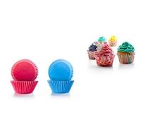 735901 capsule cupcake rose+ bleue (50+50 pcs)