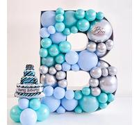73cm Lettres Mosaïque Ballon Cadre 5 en effet Globos Panneau De Mousse A-Z Grande Lettre Ballon Boîte De Remplissage pour Anniversaire Mariage Toile De Fond Décor Letter Frame B